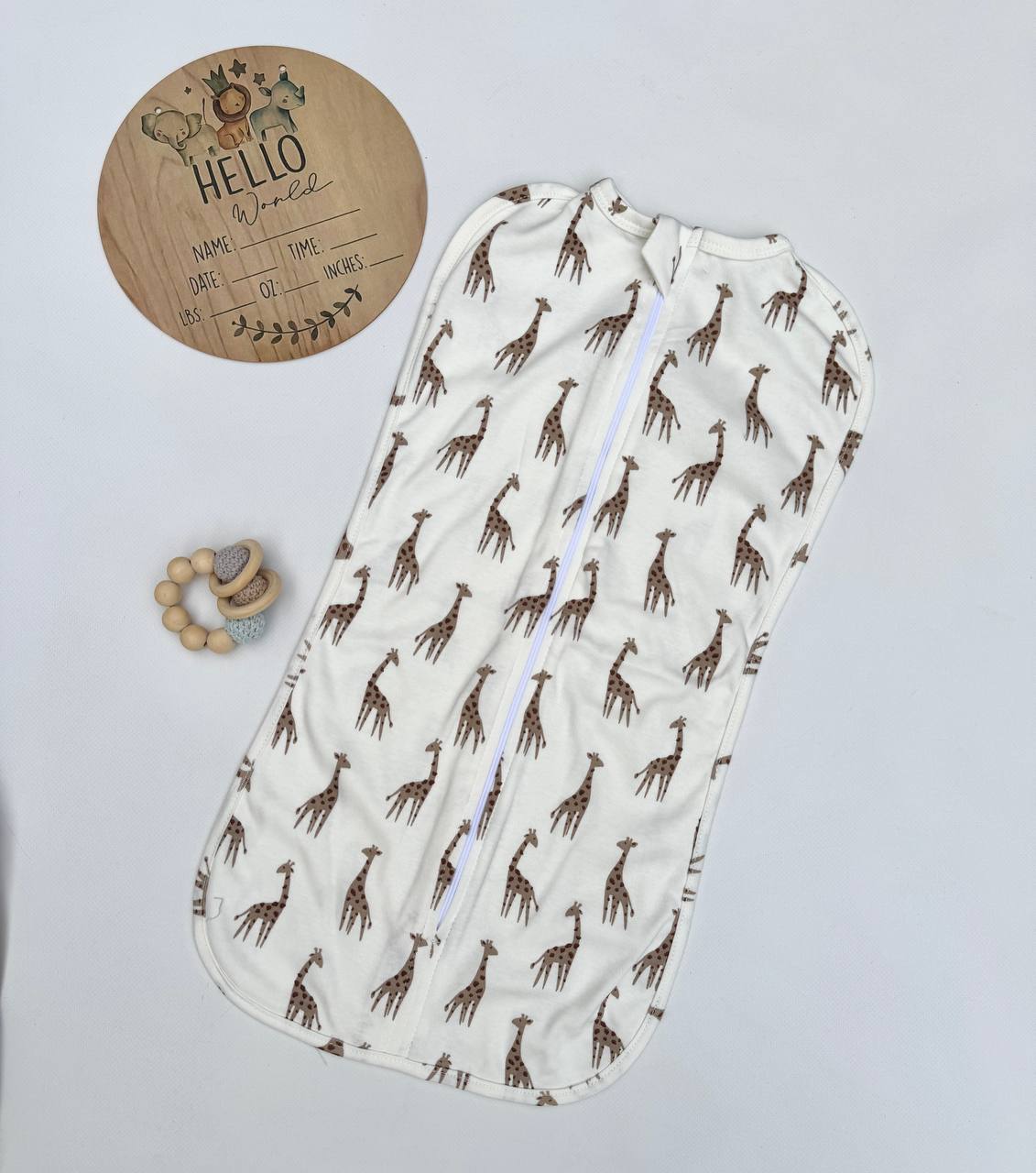 Пелюшка-кокон на блискавці (тканина інтерлок)