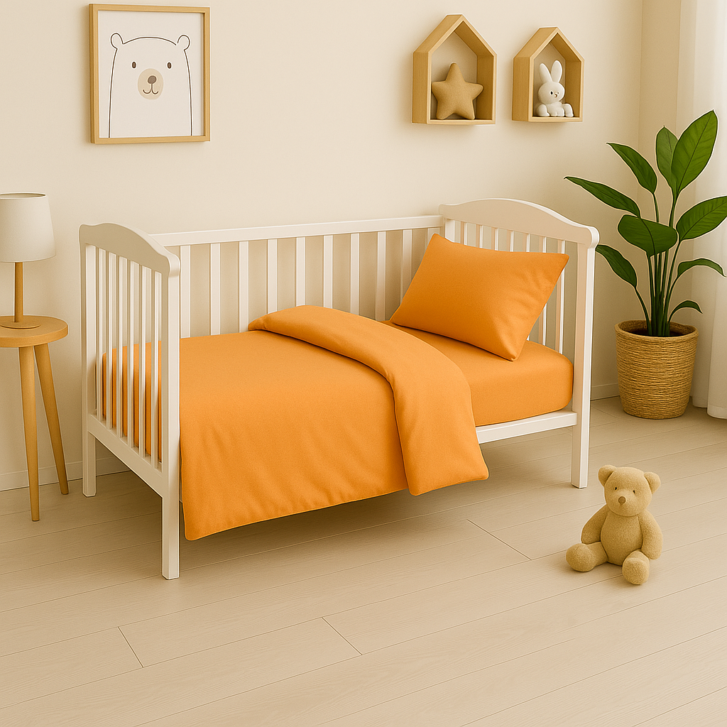 Дитяча постільна білизна з фланелі "Апельсинка"