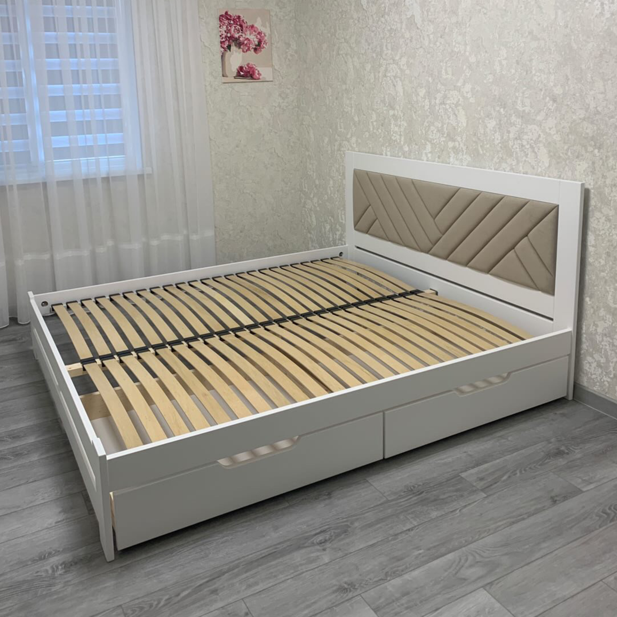 Ліжко Геометрія з шухлядами