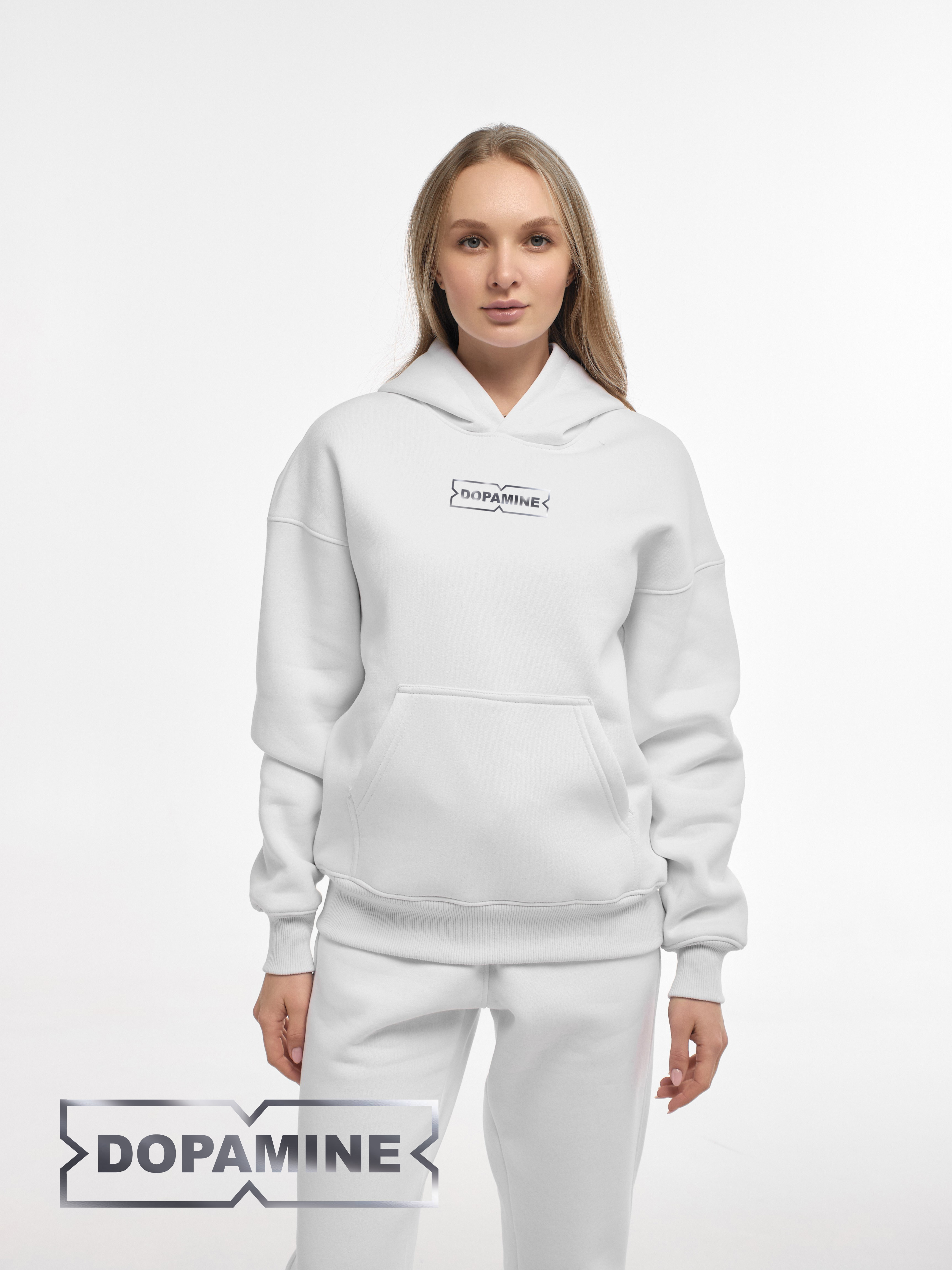 HOODIE "DOPAMINE" | POCKET | WHITE EMOTION | XH1