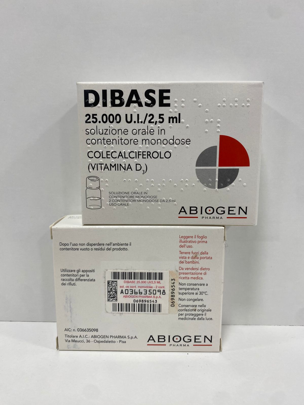 Дібас (Колекальціферол, Dibase) 25.000 U.I., 2шт