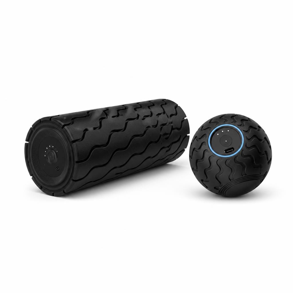Комплект вібромасажерів Therabody Wave Roller та Wave Solo з Bluetooth для міофасціального релізу