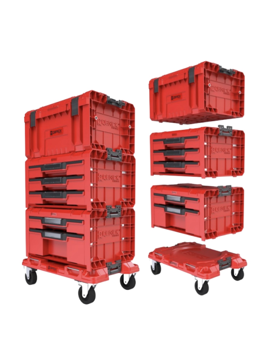 Набір інструментів для інструментів Qbrick System PRO Drawer Workshop Set 4 2.0 RED