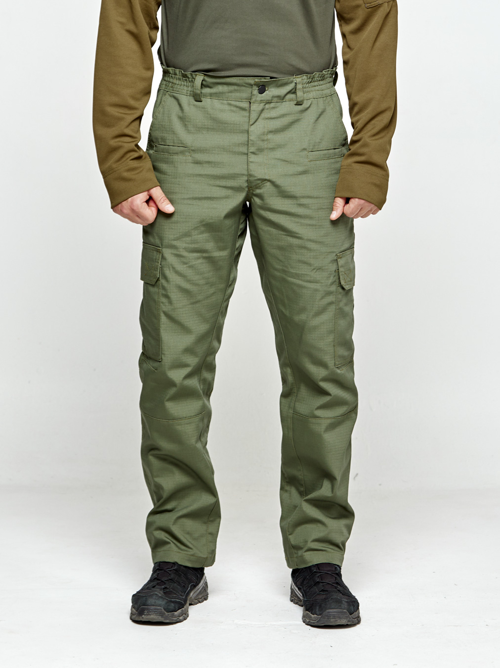 Штани чоловічі UKM Tactical олива ріп-стоп