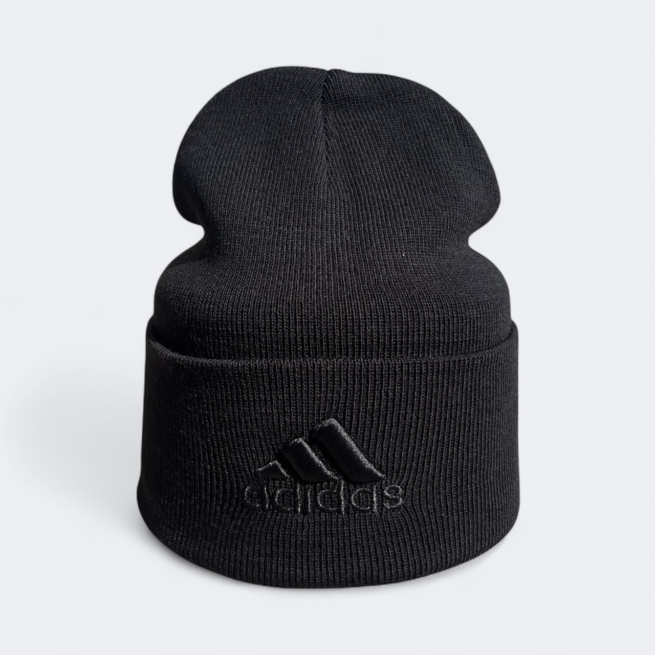 Шапка Чоловіча Осіння Adidas - Адідас Копія (Чорна Вишивка Скала)