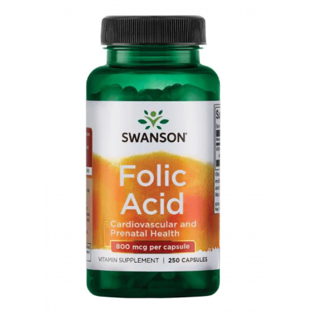 Folic Acid 800 mcg - 250 Caps