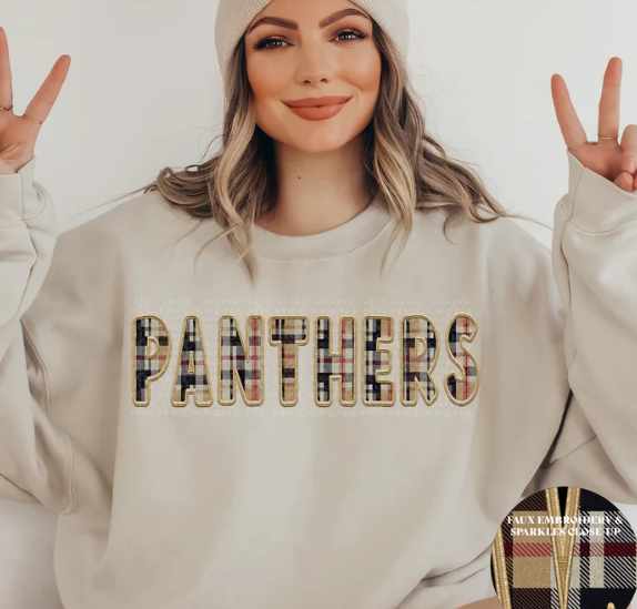 Panthers Plaid Sweatshirt