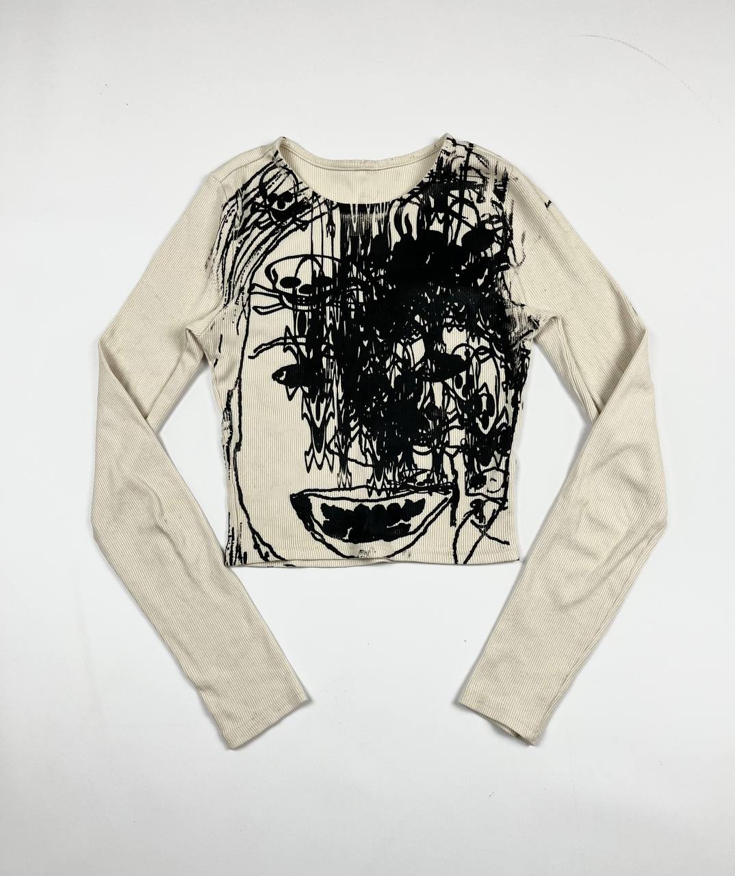 МІНІ-лонгслив  "EBALO ETERNAL" бежевий