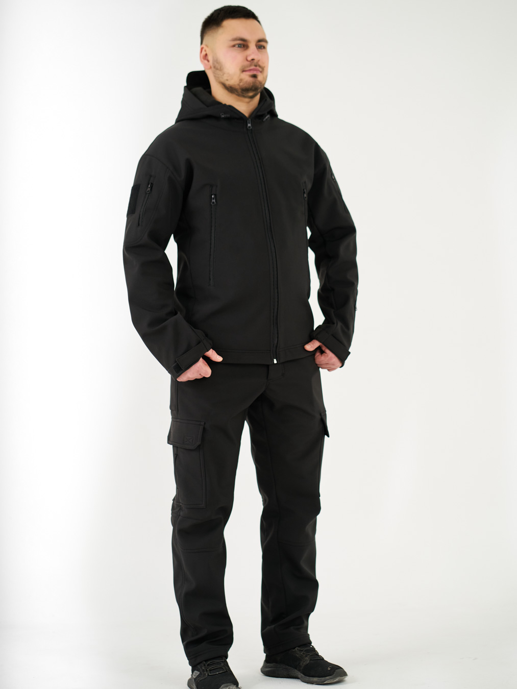 Чоловічий костюм UKM Softshell чорний