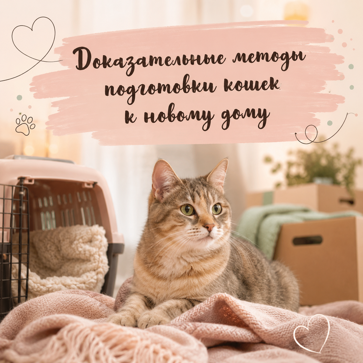 Доказательные методы подготовки кошки к новому дому