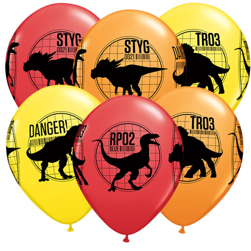 Латексні кулі динозаври 28см 5шт