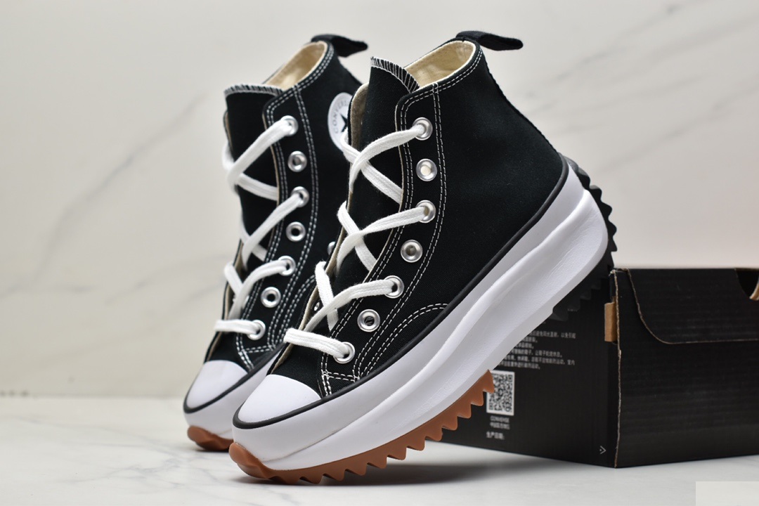 Converse chuck Run Star Hike Hi”White/Black Gum”1970 168817C