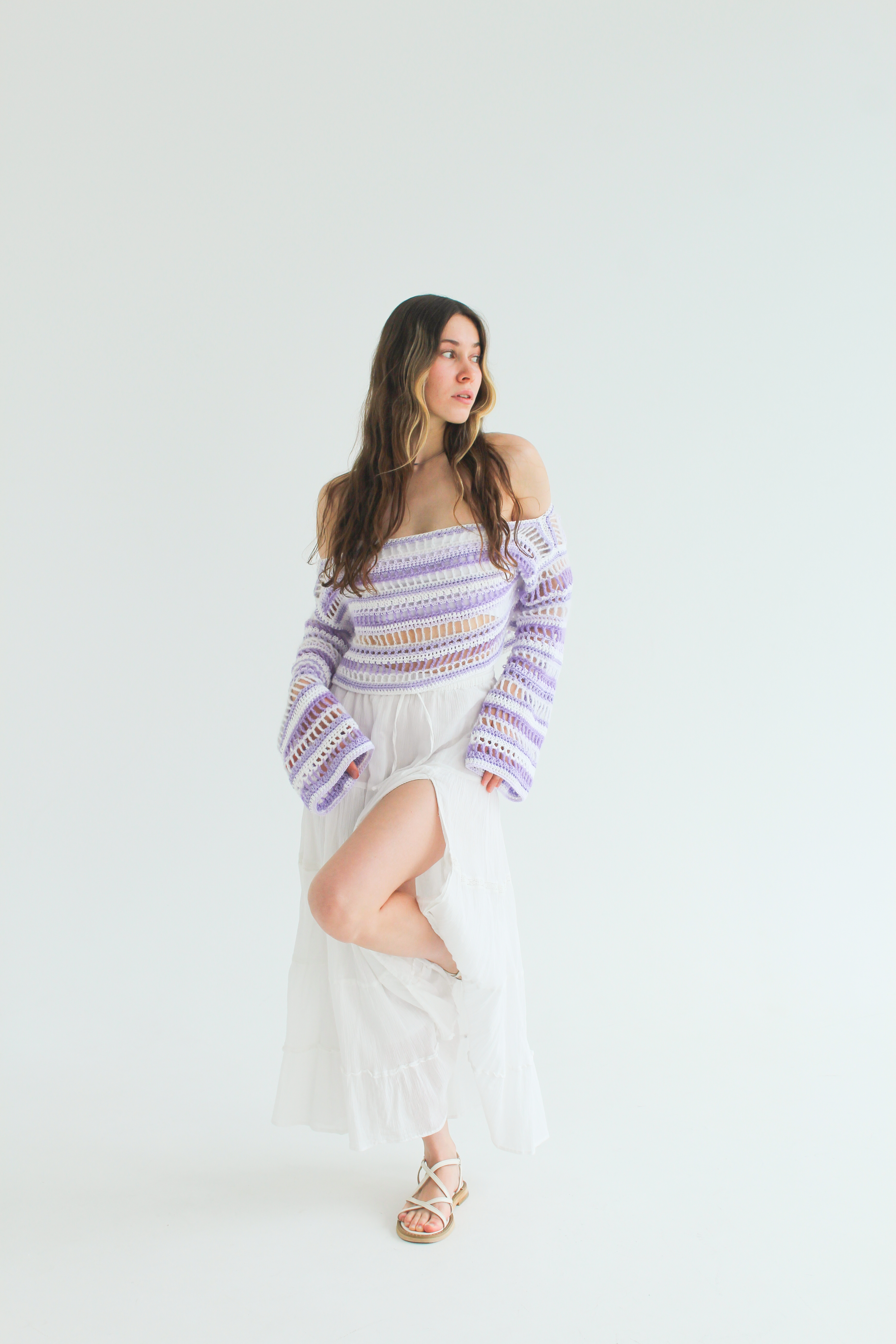 Кроп-топ "Aloha" фіолетовий