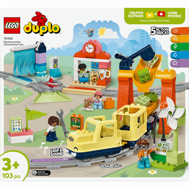 Конструктор LEGO DUPLO Town Великий інтерактивний громадський потяг (10428)