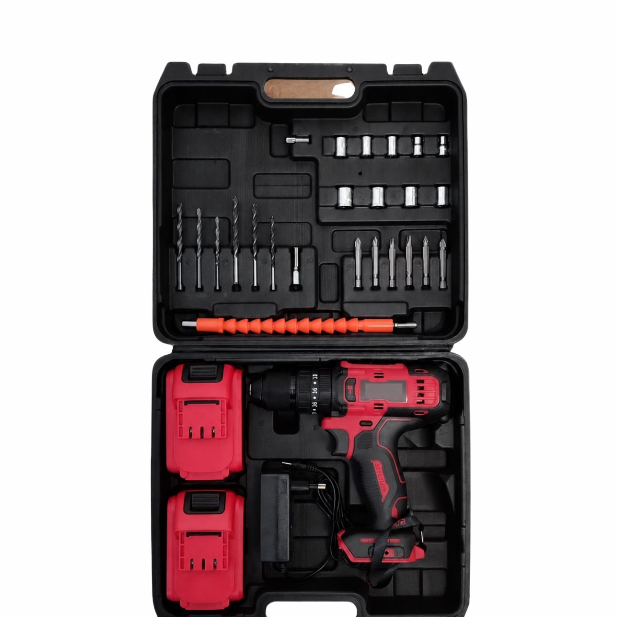 Акумуляторний ударний шуруповерт 24V RED з 2 акумуляторами