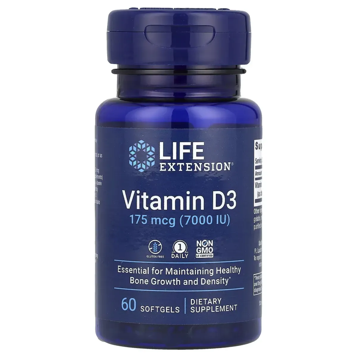 Life Extension Vitamin D3 7000 IU – 60 капсул