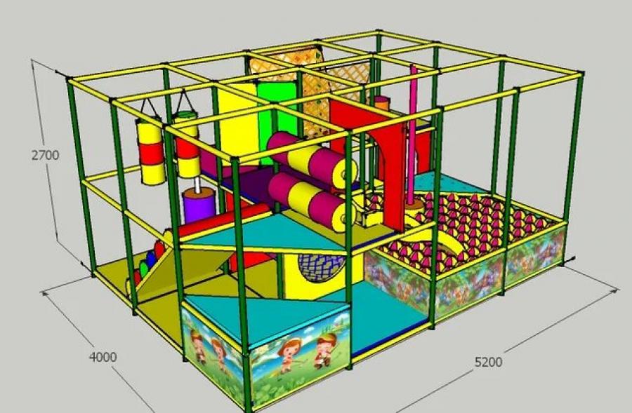 Лабіринт "Спортік" 5200х4000х2700мм