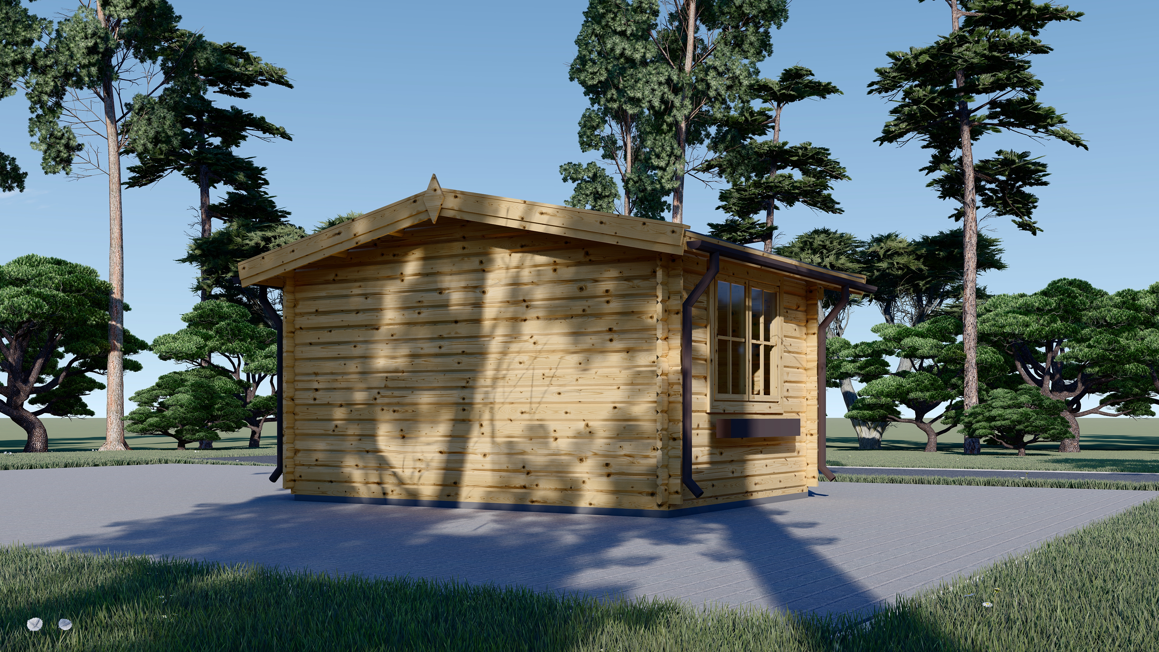Caseta de jardín de madera Reyn 4x3