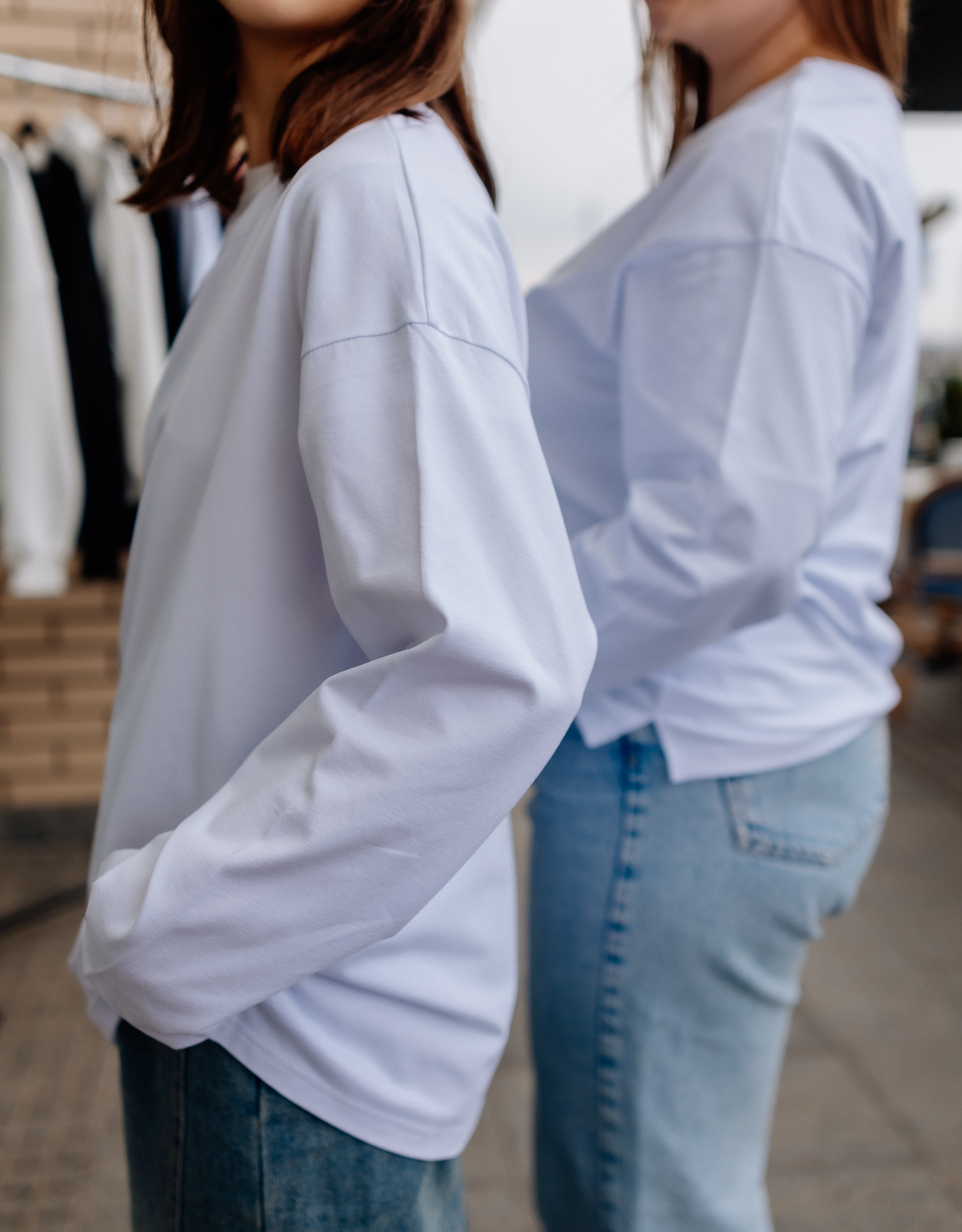 ЛОНГСЛІВ ОВЕРСАЙЗ БІЛИЙ