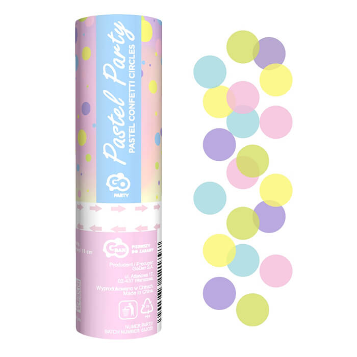 Хлопавка Pastel party різнокольорова 15см