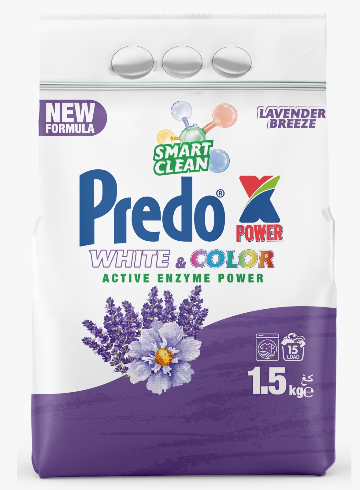 Predo Power White & Color Lavender Breeze 1.5 kg