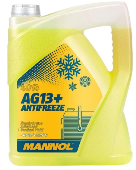 Антифриз жовтий готовий AG 13+ (-40) Advanced 5л  Mannol