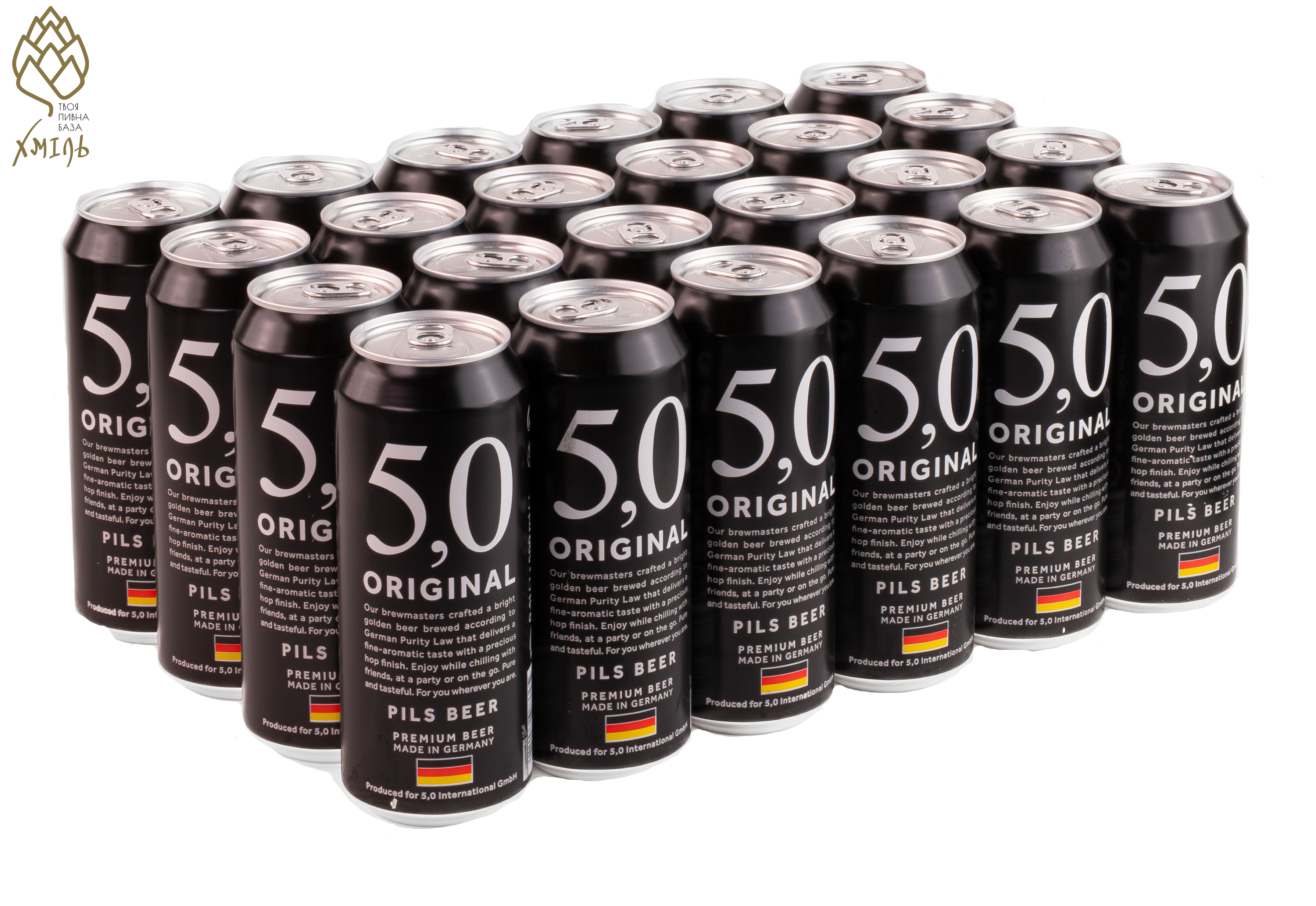 Пиво 5,0 ORIGINAL Pils 0,5л  ж/б (24 шт/уп)