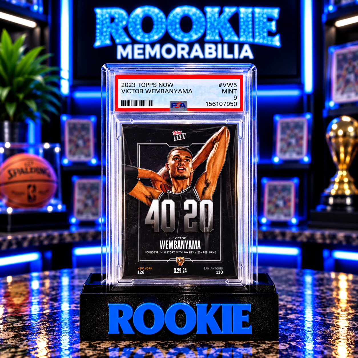 Wembanyama 40/20 PSA 9