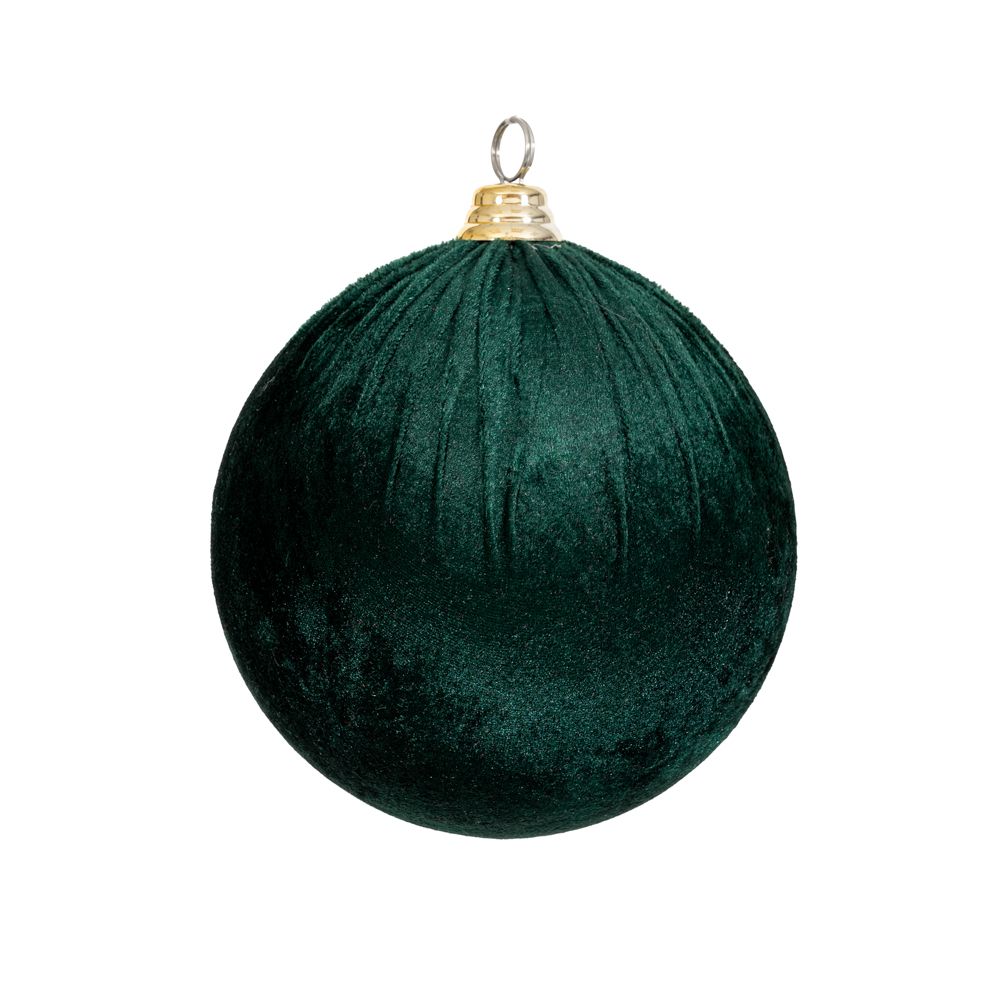 Оксамитова куля Смарагд, 10 см
