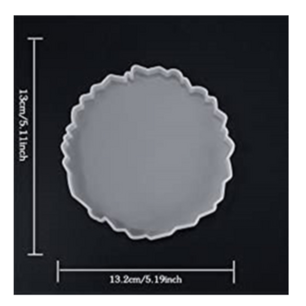 Irregular Round Coaster Mold
