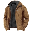 Men’s Hooded Fleece Jacket With Pockets | Warm Winter Coat For Men