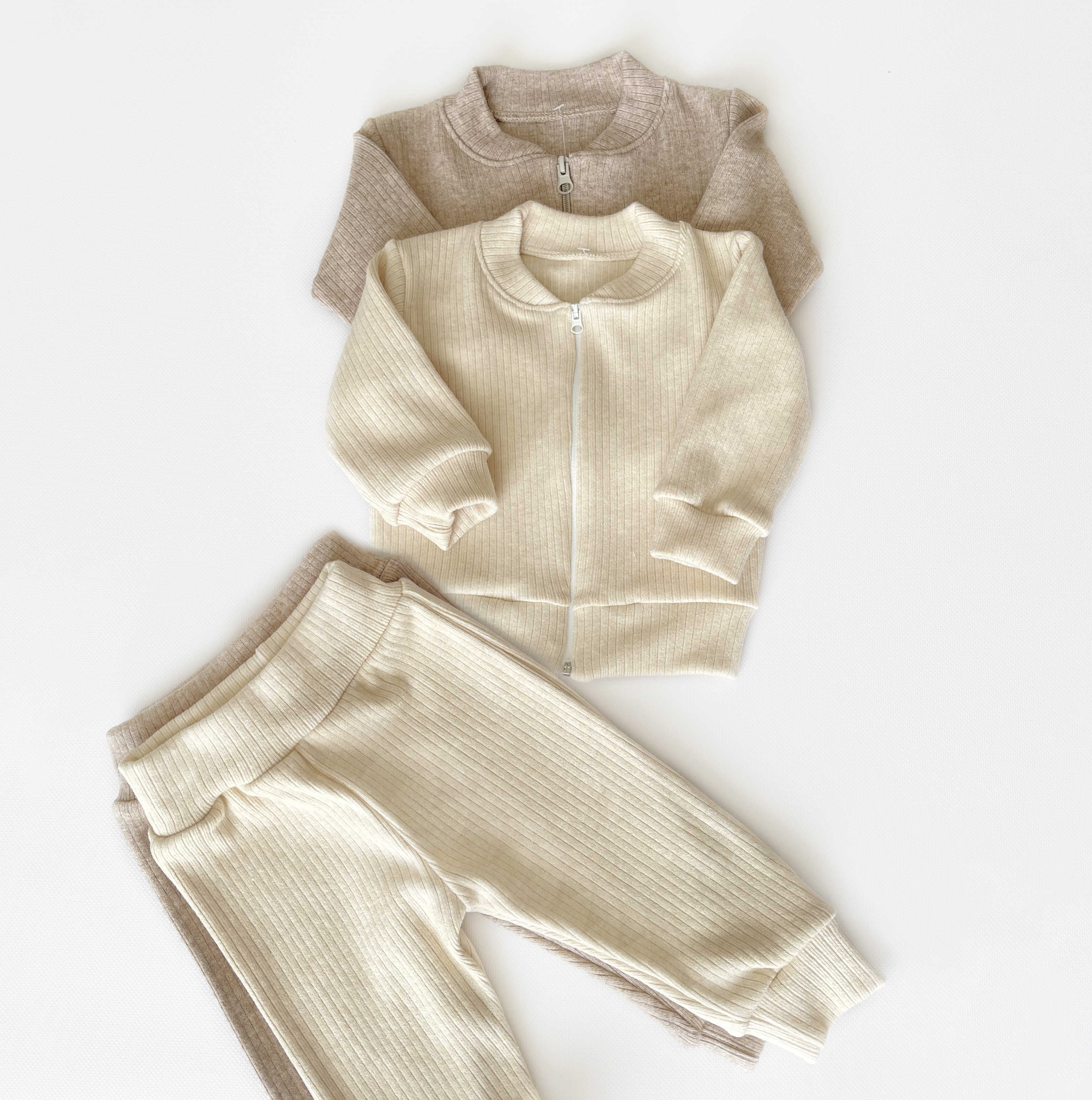 Меланжевий костюм (ангора-рубчик)