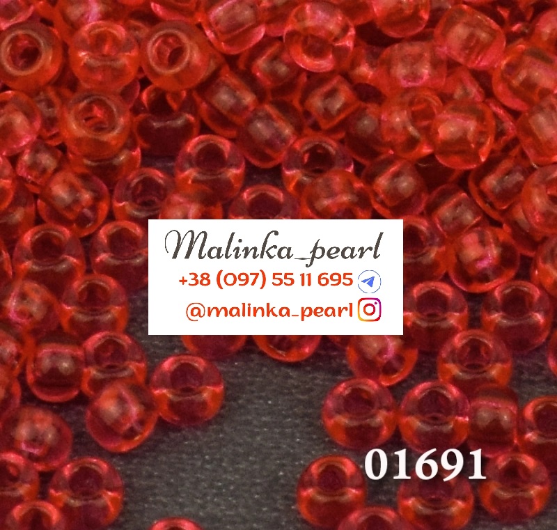 Бісер кораловий, кристальний