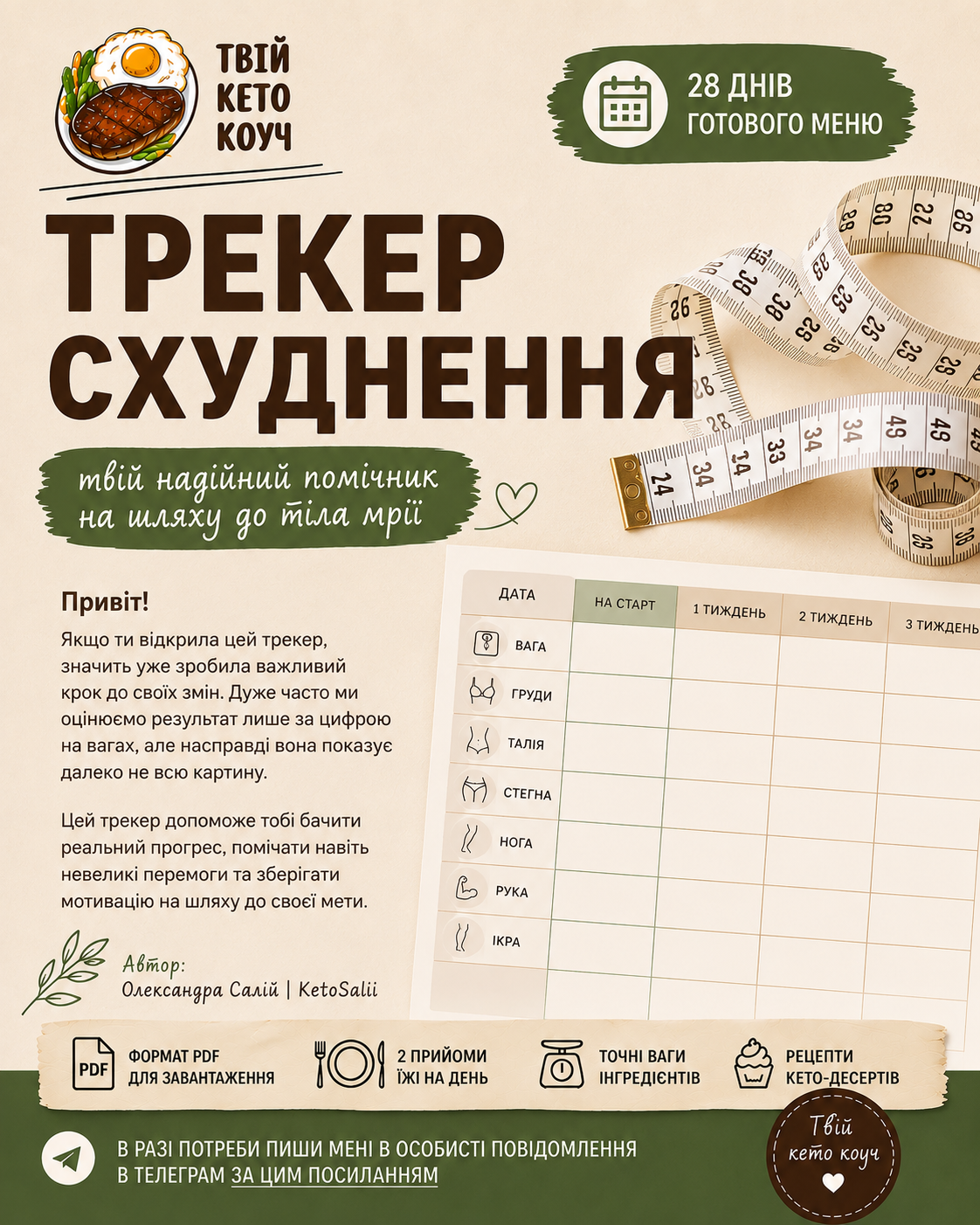 Трекер схуднення