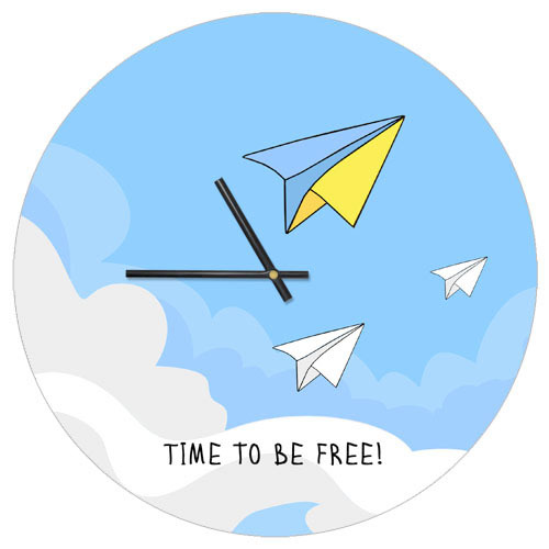 Годинник "Time to Be Free!" | Horloge "Time to Be Free!"