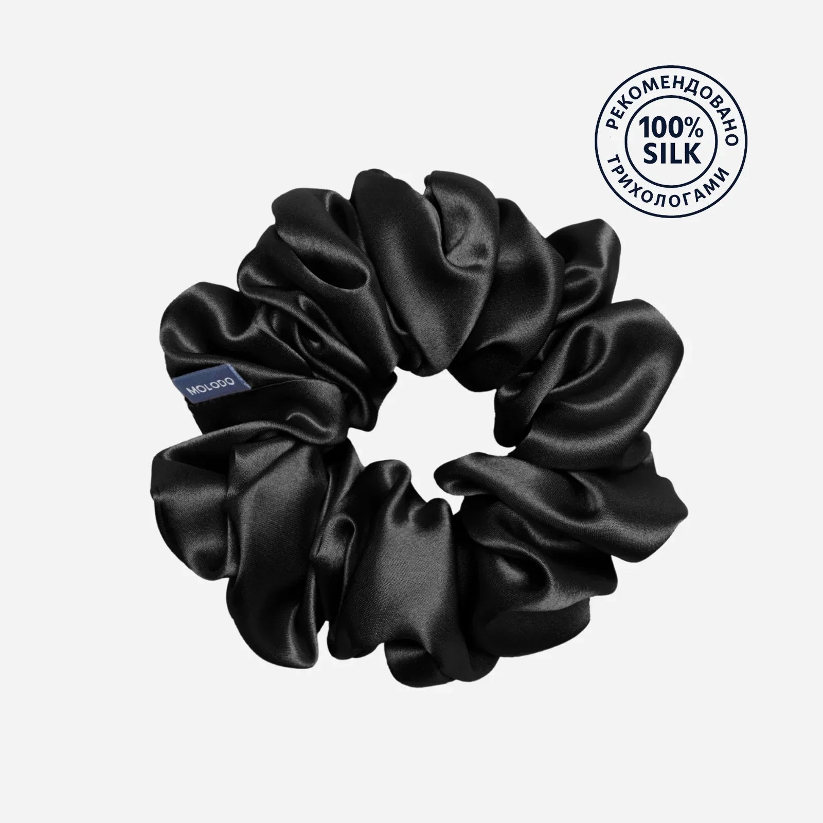 Шовкова резинка Molodo в чорному кольорі розмір L