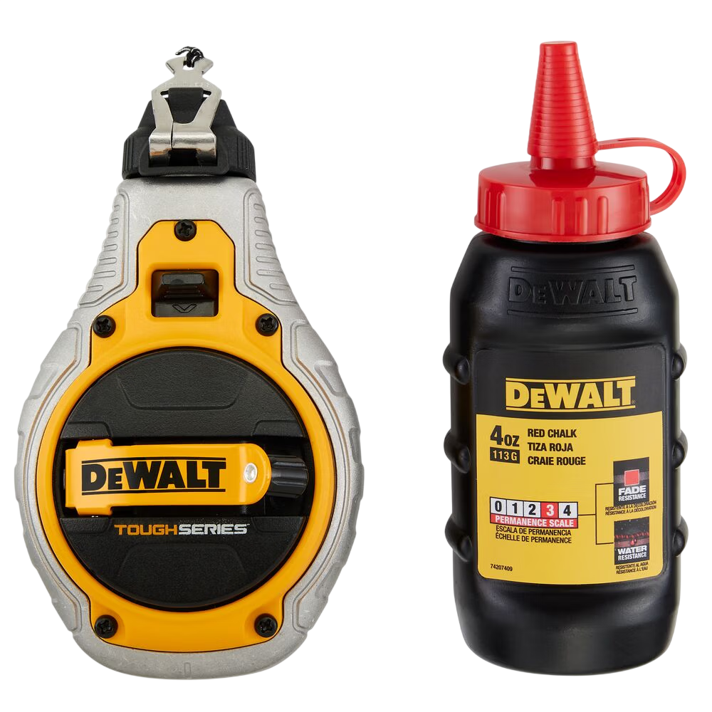 Шнур розмічальний довжиною 30 м в комплекті з крейдяним порошком DeWALT DWHT48335RC-0
