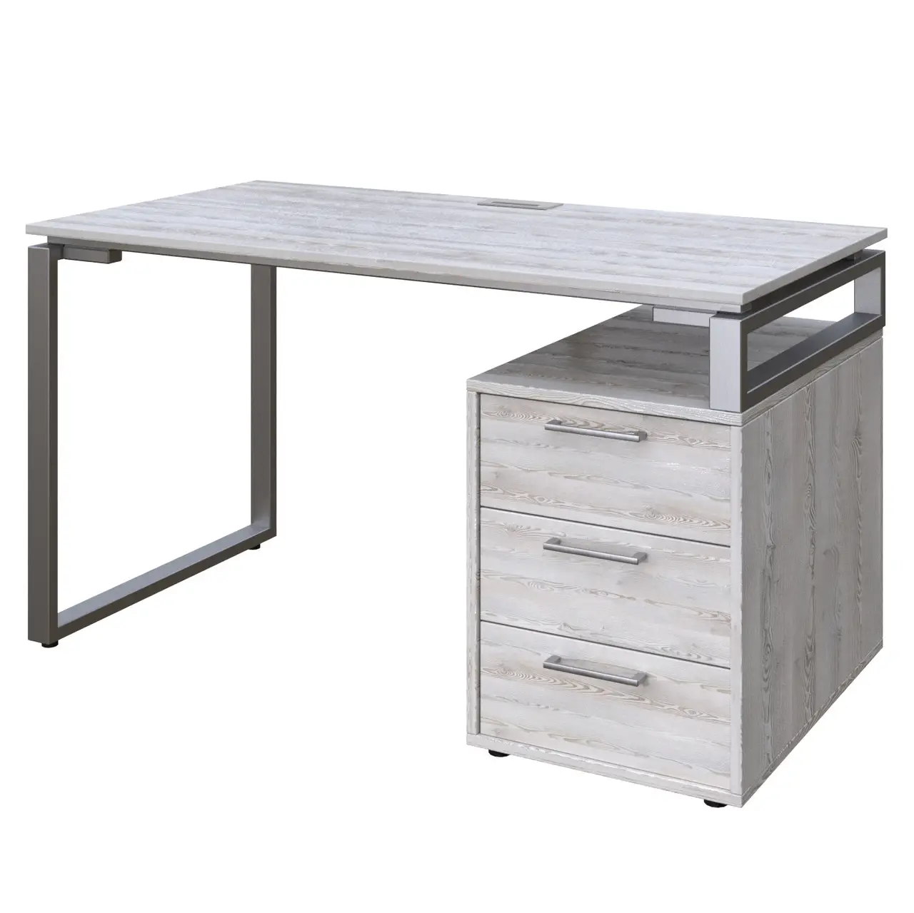 Стіл з тумбою L 1, стіл комп'ютерний, письмовий стіл 1350/700/750 мм., стіл Лофт