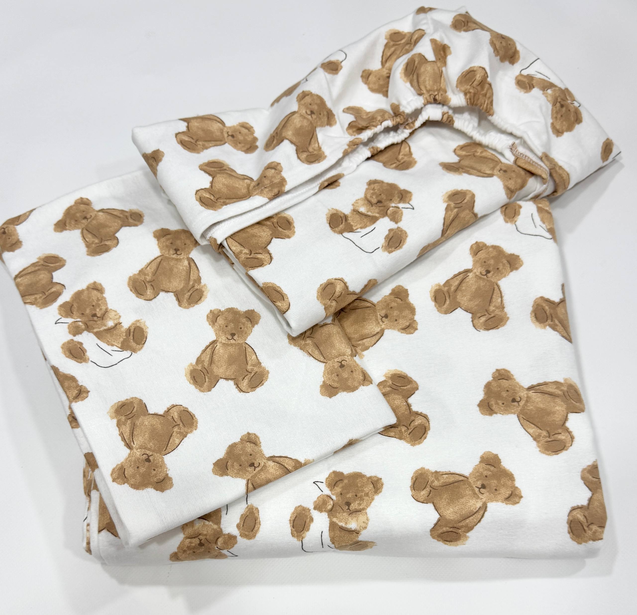 Теплий комплект постільної білизни в дитяче ліжечко для новонароденого з байки/фланелі