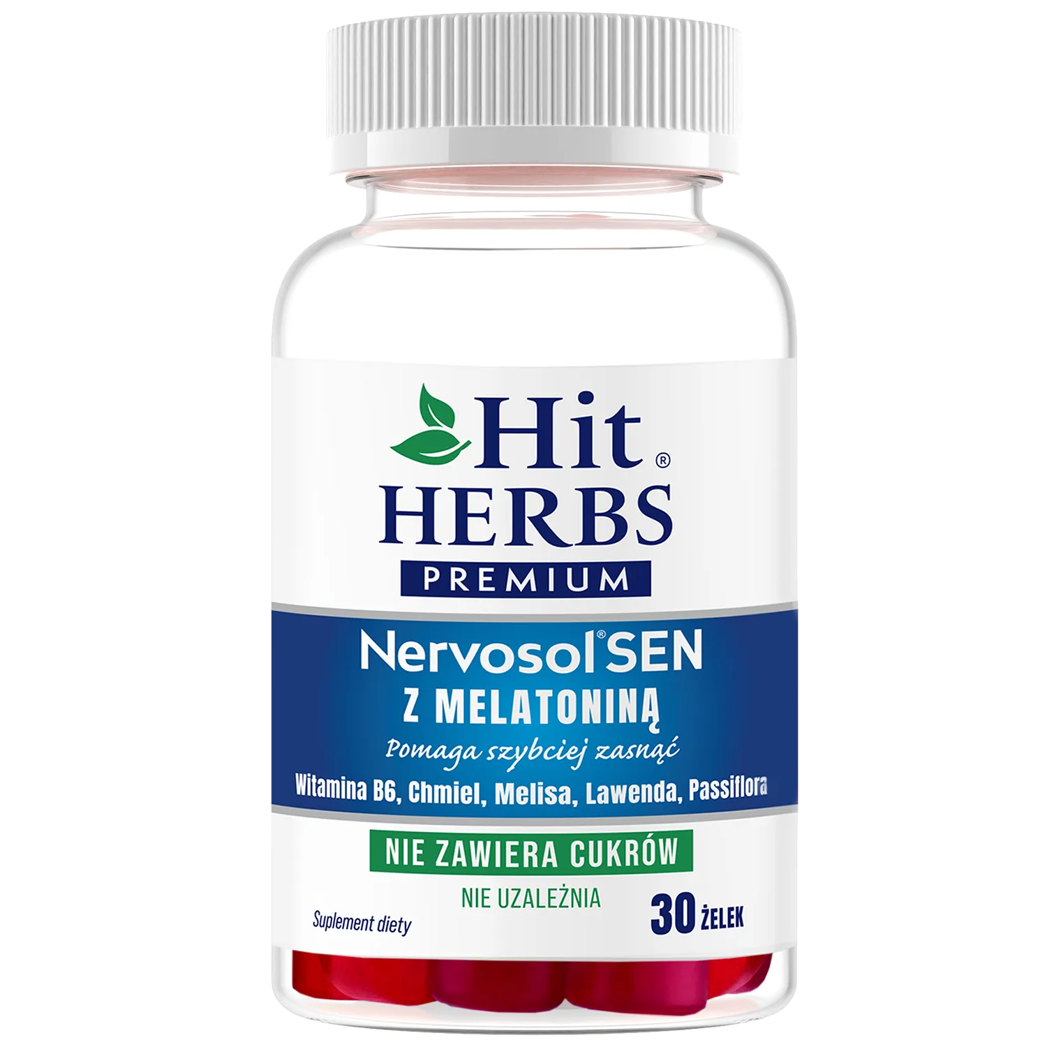 Hit Herbs Premium Nervosol Sen з мелатоніном - 30 желе