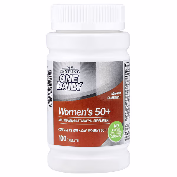 21st Century, One Daily, Women's 50+, 100 Tablets