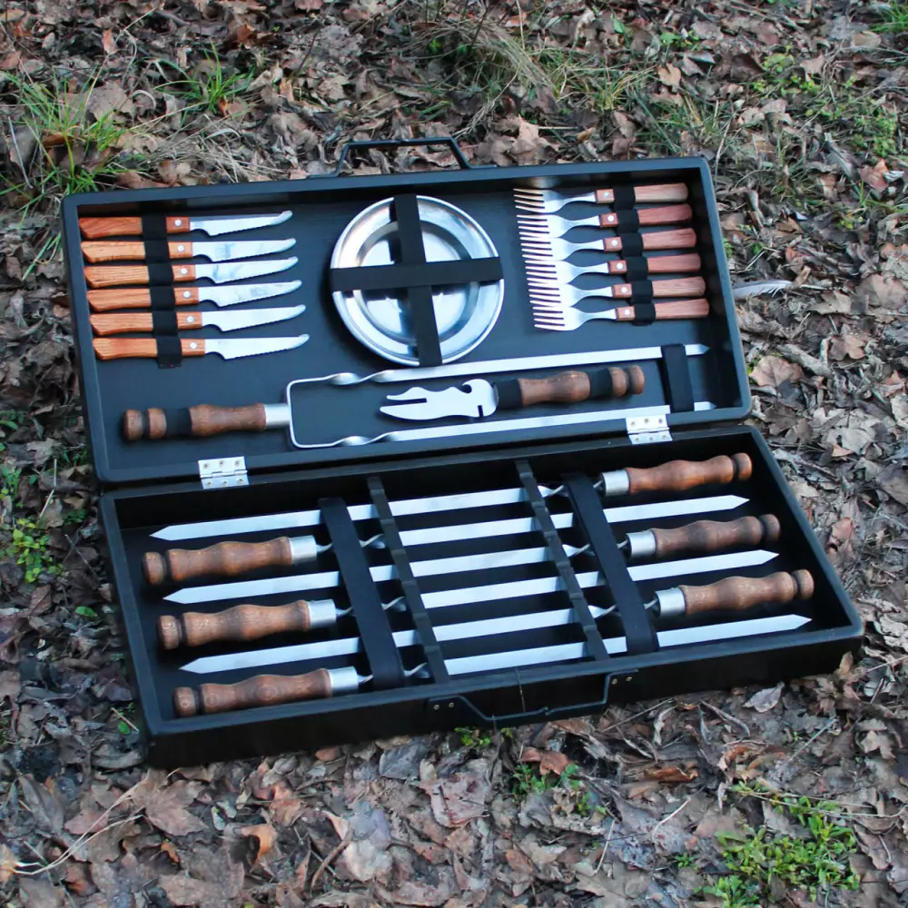 "Набір шампурів в дерев'яній коробці БАЗОВИЙ"
