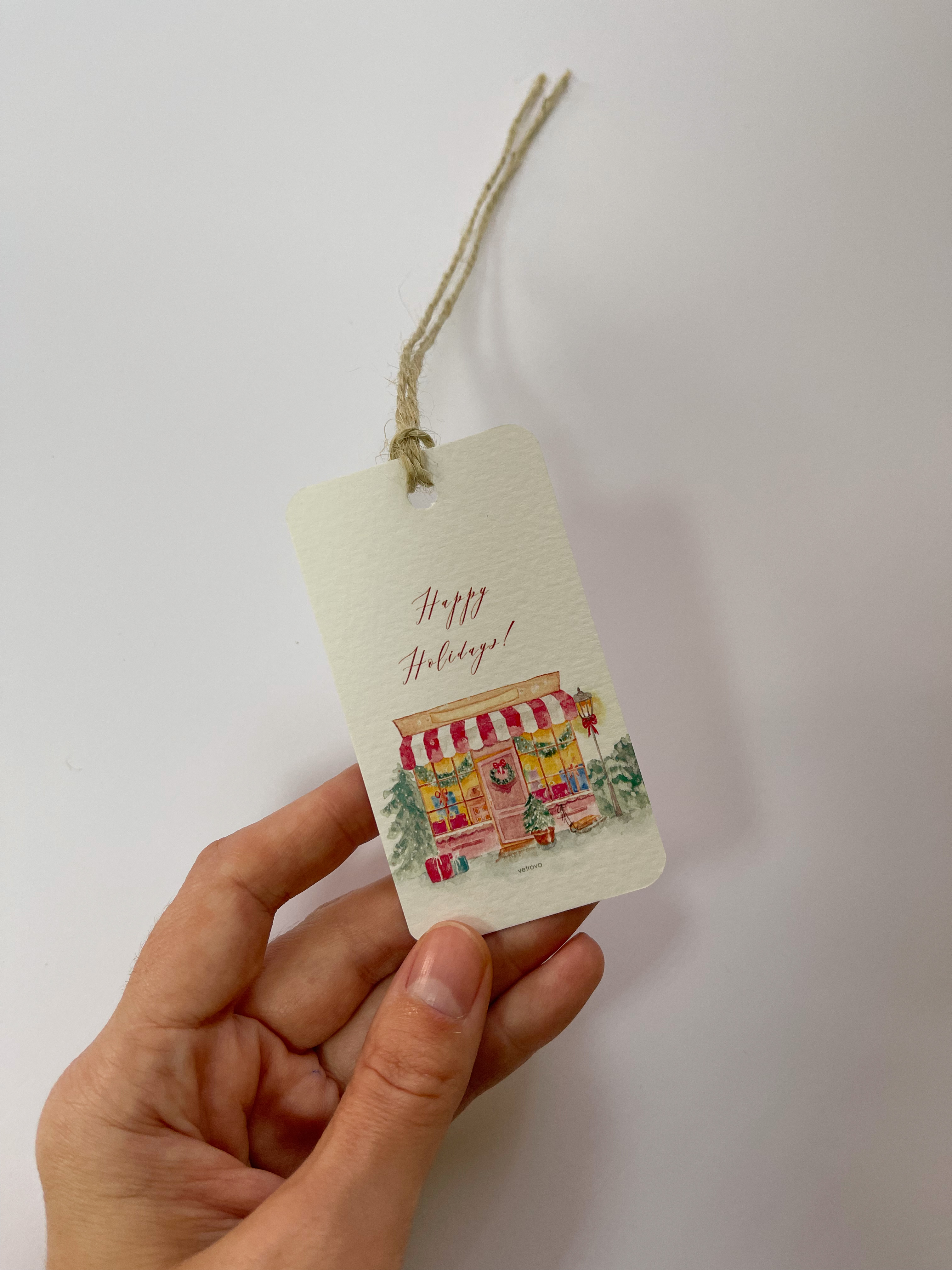 Бірка зі шнурочком 0227