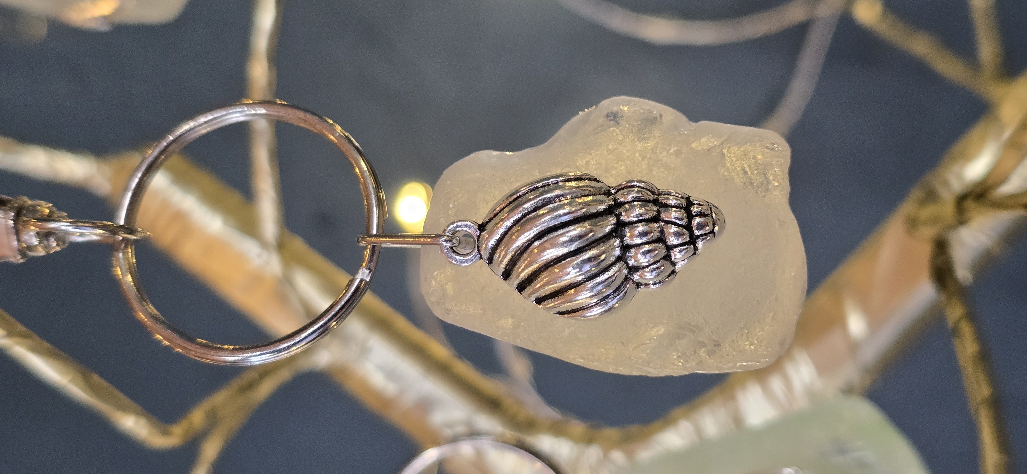 Spiral Shell Keychain