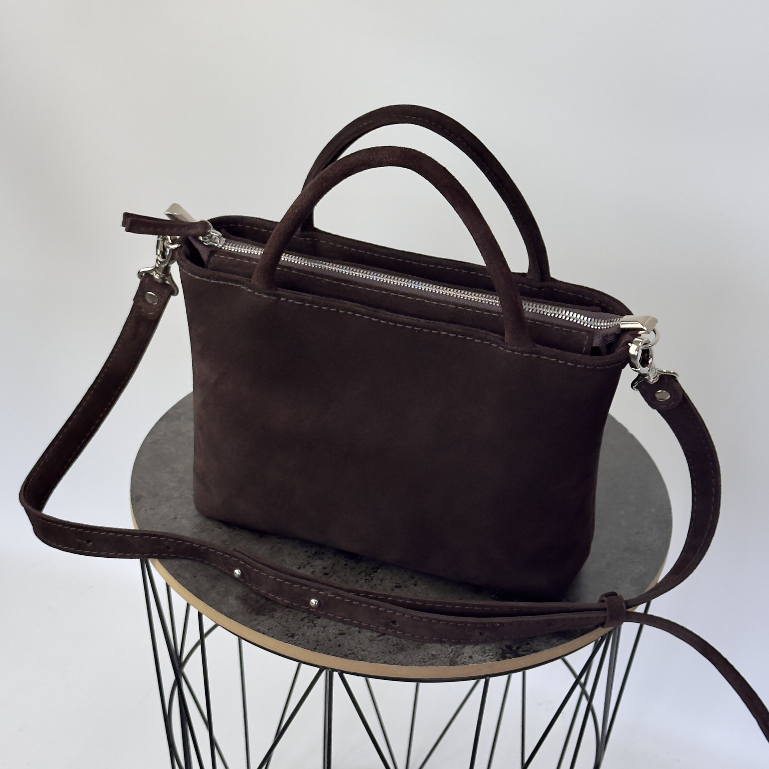 NEW! Сумка з натуральної замші та шкіри Mary bag
