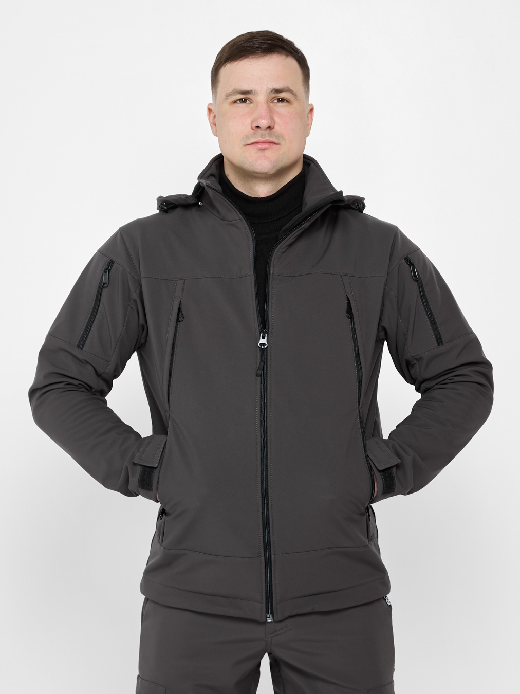 Куртка чоловіча UKM Softstorm сіра