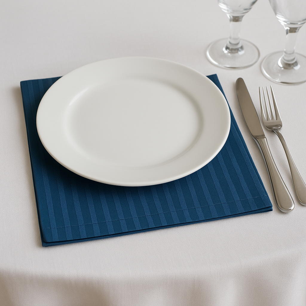 Серветки на стіл із страйп сатіну "Надвечір"я"