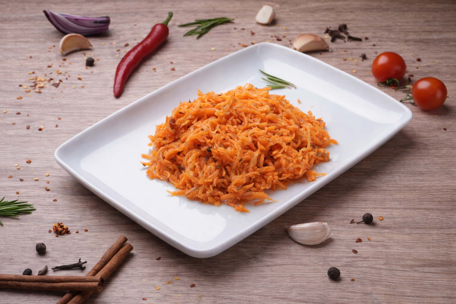 Морква по корейськи (500 грам готового продукту)
