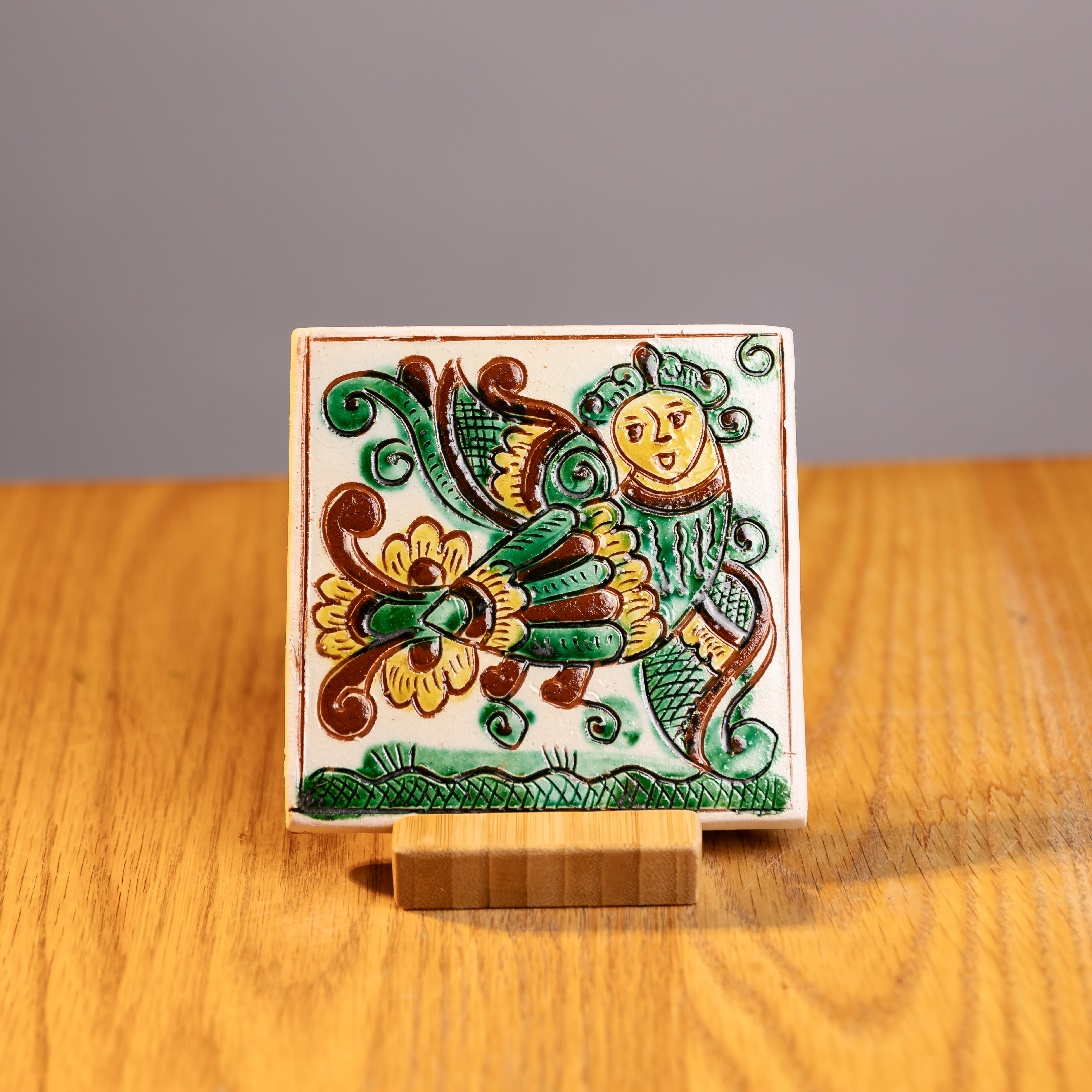 Керамічна плиточка "Бджілка", 10*10 см