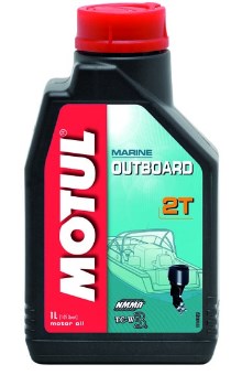 Моторна олива 10W30 Motul Outboard 2T мінеральна, 1л.